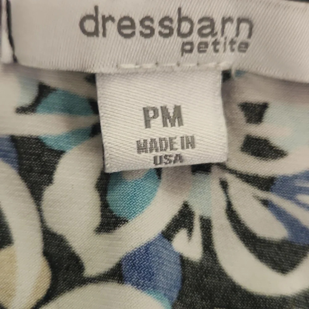 Dress Barn Blue & White Floral Shirt - Picture 11 of 12